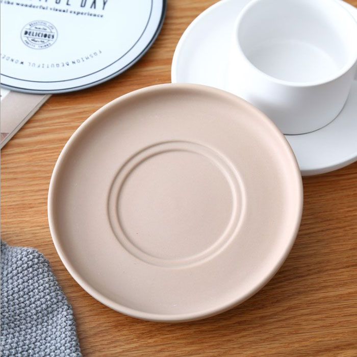 Ceasca Ceramica Nagano, cu toarta si farfurie, 200ml