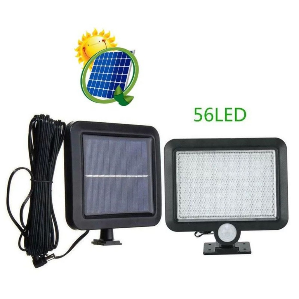 Mini Lampa Solara  56 Leduri Prindere Perete, Senzor de Miscare
