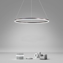 Lustra LED Minimalist Circular,cu telecomanda, 80W, 4000lm, maro,cu trei tipuri de lumina,intensitate reglabila
