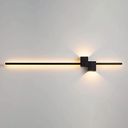 Lustra LED Modern Liniar,  80cm, 28W, 1500lm, negru, cu trei tipuri de lumina