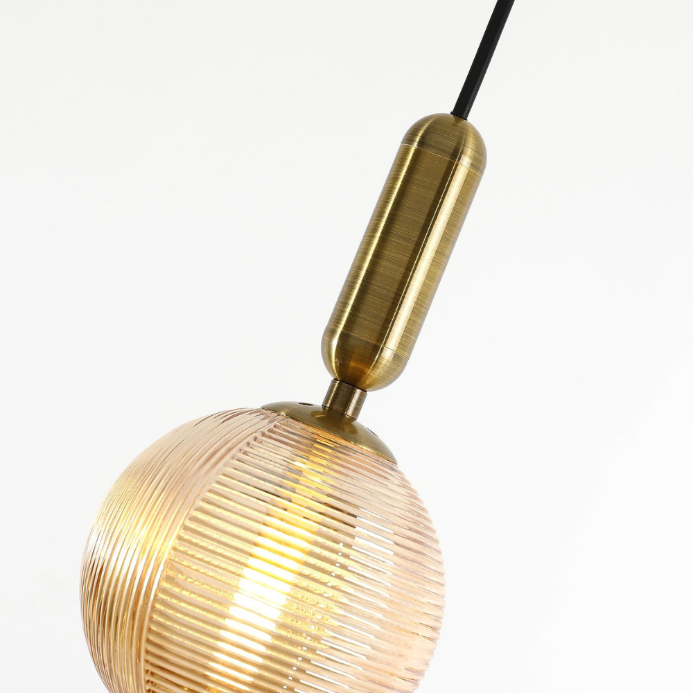 Lustra pe cablu Goldie Pendul, stil minimalist, auriu, E27, max 60W