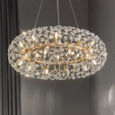 Candelabru Crystal Glamour, iluminat modern, bec G9, auriu
