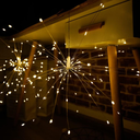 Instalatie de Craciun,  Glowing Fireworks,  cu 120 leduri, alb cald
