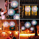 Instalatie de Craciun, Glowing Fireworks, cu 495 leduri, 5 m, cu 5 artificii, interconectabil, multicolor