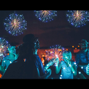 Instalatie de Craciun, Glowing Fireworks, cu 495 leduri, 5 m, cu 5 artificii, interconectabil, multicolor