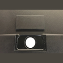Cadita de baie Smooth Line Design, 120x80cm, din compozit, cu sifon, negru
