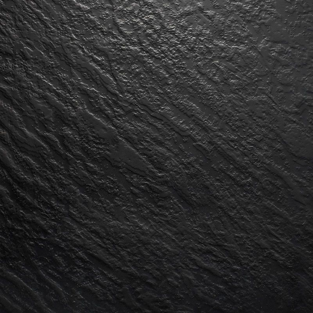 Cadita de baie Minimalist Oasis, 120x80cm, din compozit, cu sifon, negru