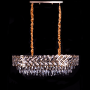 Candelabru Crystal Elegance, iluminat modern, E14, 800x300, gri cu auriu