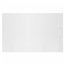 Cadita de baie Smooth Line Design, 90x90cm, din compozit, cu sifon, alb