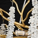 Candelabru Imperial Crystal, iluminat modern, diametru 45cm, E14, auriu
