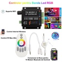 Controller Banda Led RGB TQ Music 2 canale RF, wifi si Telecomanda Easy Touch