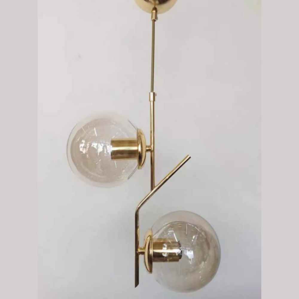 Lustra Lightning Globes, stil minimalist, auriu, E27, max 60W