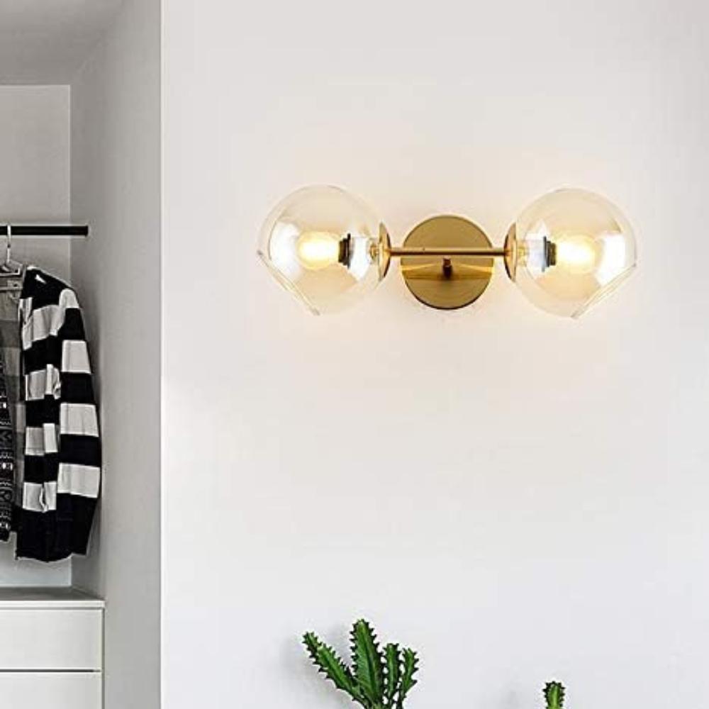 Aplica de perete Dazzling Light, stil minimalist, E27, max60W, auriu