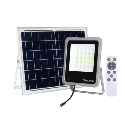 Corp tip Proiector Led Cu Panou Solar 200W, Cu Telecomanda Lumina Rece,Gri Ip65