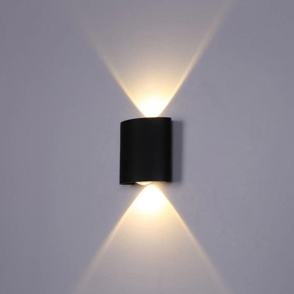 Aplica De Iluminat LED  2W, Neagra, Iluminat Exterior, 140Lm