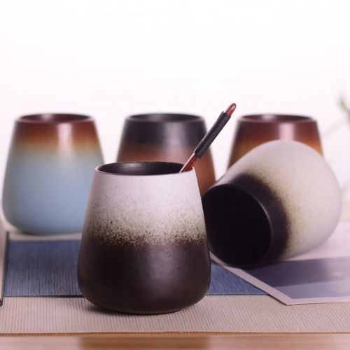 [BZ1007] Cana Ceramica Yokohama, fara toarta, 380ml (Maro)