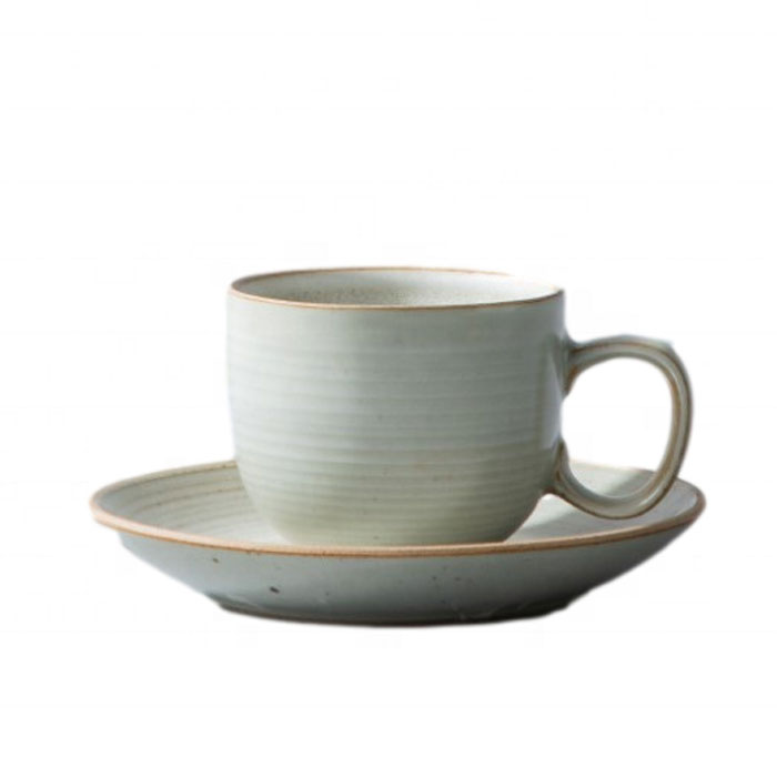 Ceasca Ceramica Saitama, cu toarta si farfurie, 250ml