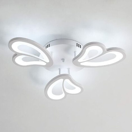 [6541 / 3-WH] Lustra Led Butterfly, 3 Brate Si Telecomanda, 72W