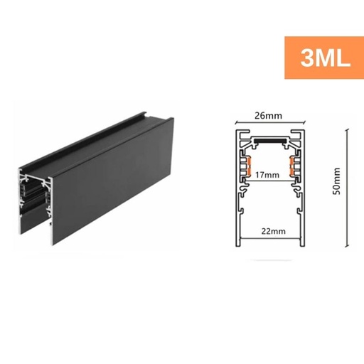 [MG1008-SINA-3M] Sina Aplicata, 3ML Neagra, pentru Proiectoare Magnetice