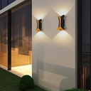 Corp Led, 12W-840Lm, 3000K, Exterior Neagra