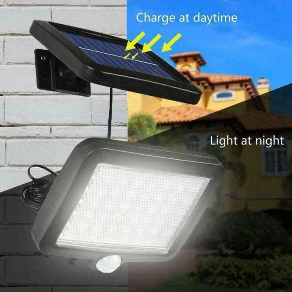 Mini Lampa Tip Solar  56 Leduri Prindere Perete, Senzor de Miscare