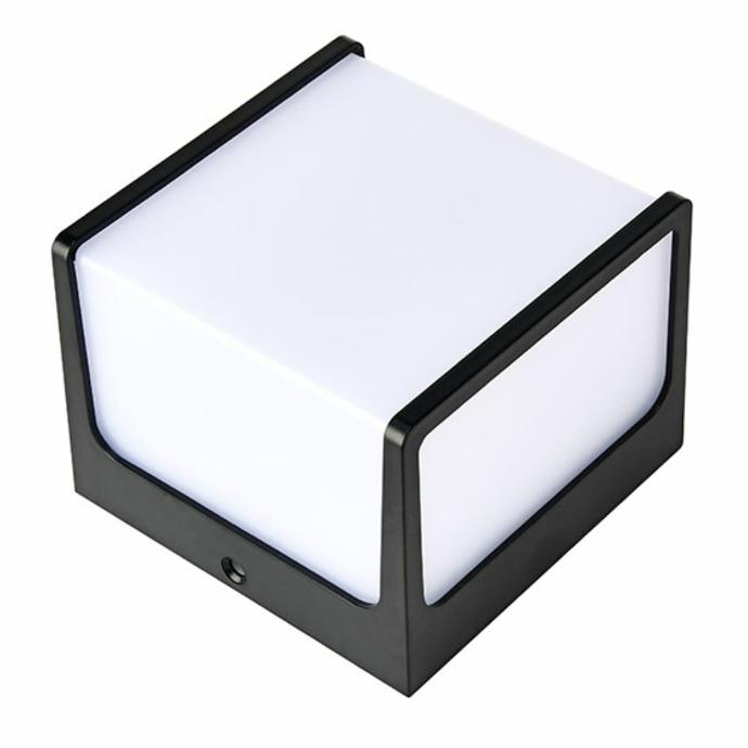 Aplica Perete Led Cube, 8W 770Lm, IP65 4200K Neagra