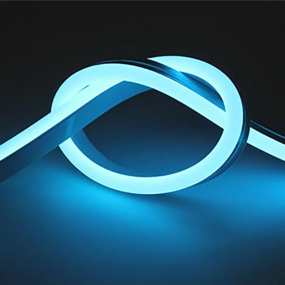 Tub Led tip Neon Flex Slim 1Metru , Lumina Albastra, IP65