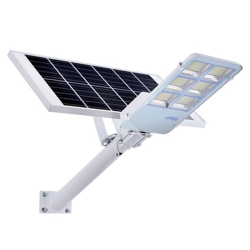 [LOG-JDB-300] Lampa Tip Solar Iluminat Stradal 300W Pro, Iluminat Perimetral, Incarcare Rapida, 6500K, Panou 6V 30W, Acumulator 3,2V 30000mA si Telecomanda