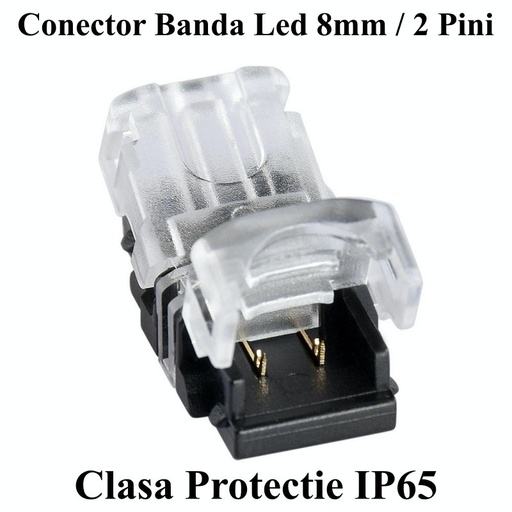 [ALX-18E002] Conector banda led 8mm 2 pini 2 fire