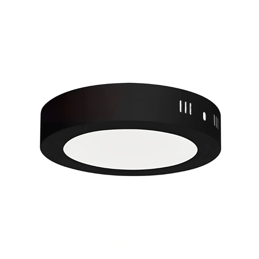 Plafoniera LED Caroline, 12W, 840lm, 6400K, rotunda,IP20, negru, design minimalist