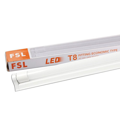 [FSLV06-18W 6500K] Tub Led Transparent Cu Suport Complet Fsl 18W 120Cm Lumina Rece